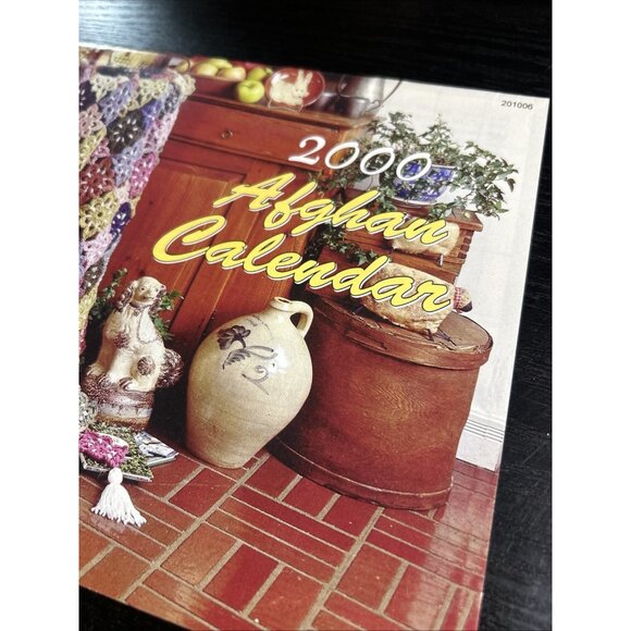 VTG AFGHAN CALENDAR 2000 THE NEEDLECRAFT SHOP 12 DESIGNS CROCHET PATTERNS 201006 - Picture 2 of 6